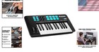 Professional Usb Midi Keyboard With Velocity-sensitive Keys For Music Producers
