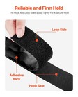 Vevor 16 Ft X 1 5 In Hook And Loop Tape Nylon Self Adhesive Strips Roll Black