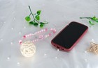 Kawaii Pink Beads Pearl Phone Charm Strap Phone Lanyard Phone Accessory Phone
