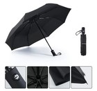 Sy Compact Travel Umbrella Windproof Automatic Umbrellas Foldable Umbrella-black