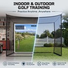 Golf Simulator Practice Cage 10x8x6ft Driving Net With Impact Screen Kit