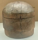 Vintage M a  Cumming   Co Wooden Millinery Hat Block 6  Crown Mold Form Ny