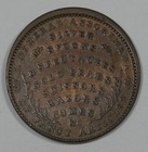 Bargain 1834 S  Peck   Burnham Boston Hard Times Copper Token Vf Ht 167 L 325