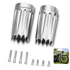 Chrome Billet 49mm Fork Cans Boots Cover For Harley Touring Electra Road Glide