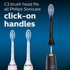 Philips Sonicare Genuine C3 Premium Plaque Control Toothbrush Heads  White  3 pk