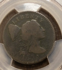 1795 Pcgs Flowing Hair Large Cent Plane Edge G06   Lot 1275