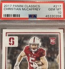 2017 Panini Classics - Rookies Red Back  217 Christian Mccaffrey   rc      