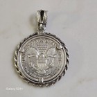 2000 Millennium Eagle  999 Pure Silver Coin Pendant And Money Clip