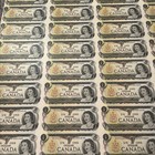 Canadian 1 Dollar   Mounted   Uncut Sheet 5 X 8 Ottawa 1973