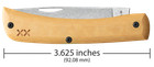 Case Xx Knives Sod Buster Jr Maple Valley Richlite 66387 S35vn Steel Knife