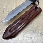 Original Chinese Military Red Bakelite Bayonet With Sheath  Circa 1970 s