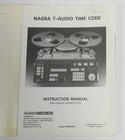 Nagra T-audio Time Code Version Instruction Manual 1989 Very Good