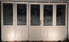 Set Of Five 84  Tall French Antique Art Deco Etched Glass Doors windows