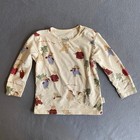 Konges Slojd Christmas Holiday Pajama Set Toddler 12mos Cream Soft Cozy Classic