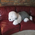 Kellytoy Realistic Old English Sheepdog 40    X-large Plush Long Hair Puppy