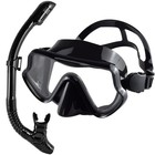 Scuba Diving Set Adult Tempered Glass Anti-fog Goggles And Snorkeling Mask Tube