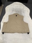 L l  Bean Fisherman Fly Fishing Utility Multi Pocket Beige Zip Up Vest Men   s L