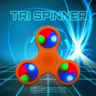 Orange Led Hand Spinner Tri Fidget Focus Desk Toy Adhd Autism Kids Adult X200