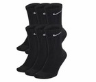 Nike Dri-fit Everyday Cushion Crew Socks Pack Of 6 Pairs Black M   L
