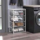 Closetmaid Wire Closet Drawer 35 94 hx21 65 wx14 09 d Steel 4-compartments White