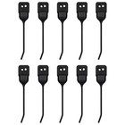 Pack Of 10 Rubber Mount Rake Teeth 7  Tine X 1 625  Yoke Opening X 3 8  Holes