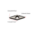 20  Vcgt110304-ak Vcgt221 Ak H01 Turning Insert For Cemented Carbide Aluminum