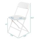  4-10 Pack  Plastic Folding Stackable Chairs Seat Office Home Wedding Party