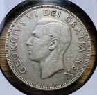 1951 Canada 50 Cents - Actual Silver Coin Shown - Free Shipping Tracking Inv 284