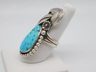 Native American Navajo Indian Scott Dave Sterling Silver Turquoise Stone Ring