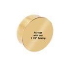1 5  Flush Flat End Plug Solid Brass   Renovator s Supply