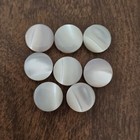 8 Vintage Antique Old Stock Small Mother Of Pearl Shank Buttons 3 8 Inch 1960s