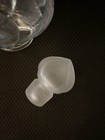 Vintage Avon Perfume Bottle Heart Shaped Frosted Top 6  Vanity Glass Collectible