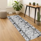 Marble Runner Rug  Greek Border Rug  Modern Hall Carpet  Kitchen Long Rug