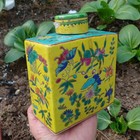 Chinese Qing Tongzhi Famille Rose Porcelain Butterfly Pattern Tea Caddy 6 3 Inch