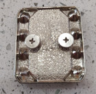 Set Of 12 Western Screw Back Concho Clear Crystal Nickel Finish 1 5  X  1 
