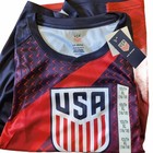 Fifa World Cup Usa Soccer Jersey Red And Navy Blue Short Sleeve Shirt
