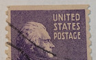 U  S   Postage   Thomas Jefferson   3   Purple Stamp   Posted used   1935   S01