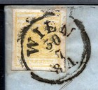        Austria   sterreich 1850 1 Kr Extraordinary Rare Cover Signed Minr1 Wien Brunn