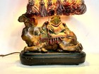 Antique Orientalist Desk Lamp W Camel