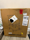 Kydrax 3-in-1 Rolling Shower Chair Bedside Commode  Wheels  Blue