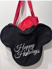Disney Parks Santa Mickey Mouse Big Head Tote Bag Jumbo Large Christmas New