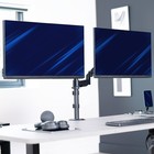 Vivo Dual Monitor Mechanical Spring Sit-stand Desk Mount For 2 Screens Up To 32 