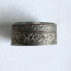 Vintage Flower Micro Mosaic Pill Box  Trinket Box