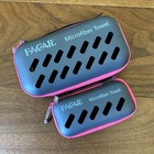 Microfiber Travel Towel Cases Lot Of 2   Zippered Mesh Storage Pouches Gray Pink