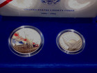 1986 Liberty Silver Dollar clad Half Dollar Proof Set-box Coa Ogp    90  Silver