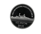 Pearl Harbor Uss Arizona Commemorative 999 Silver 1oz Coin Box Coa Bb-39 Hawaii