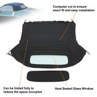 For Nissan 350z 2003-2009 Black Vinyl Convertible Soft Top W heated Glass Window