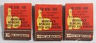 Late 1930s 40s Set Of 3 Humorous The Bowl-mor Feature Matchbooks  Rockford Il
