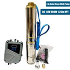 4  600w Solar Pump Submersible Pump Bore Deep Well Pump mppt Controller Dc 48v