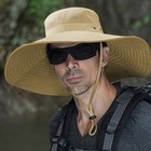 Wide Brim Fisherman s Hat Shade Hat Breathable Uv Protection Hiking Sun Protecti